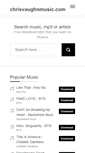Mobile Screenshot of chrisvaughnmusic.com
